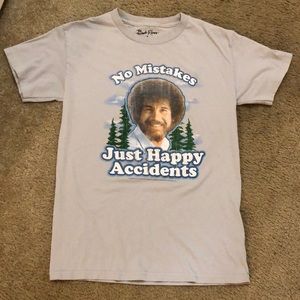 Bob Ross no mistakes just happy accidents Tee- urban outfitters S